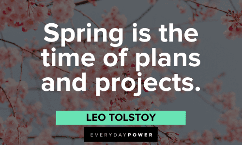 Leo Tolstoy Quotes about spring