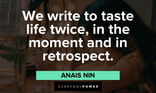 Anais Nin Quotes about writing