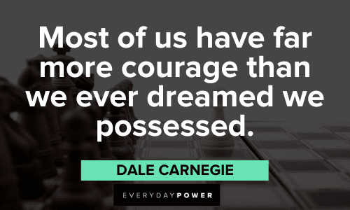 Dale Carnegie Quotes about courage