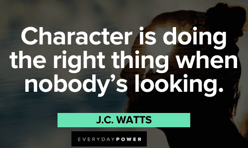 Favorite Quotes about character
