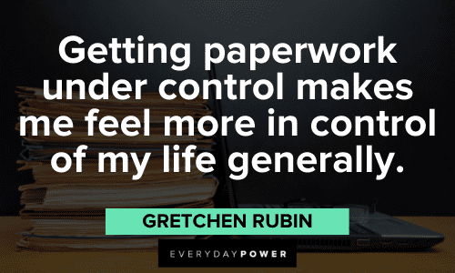 Gretchen Rubin Quotes about control