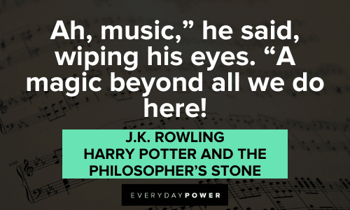 Harry Potter Quotes about music