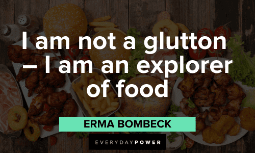 Erma Bombeck Quotes about food