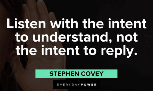 Stephen Covey Quotes about listening