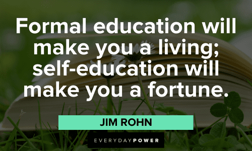 Jim Rohn Quotes about education