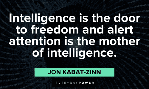 Jon Kabat-Zinn Quotes about intelligence
