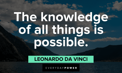 Leonardo Da Vinci Quotes about knowledge