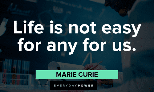 marie curie famous quotes