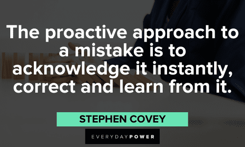 Stephen Covey Quotes about mistakes