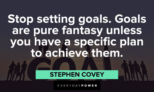 Stephen Covey Quotes about goals