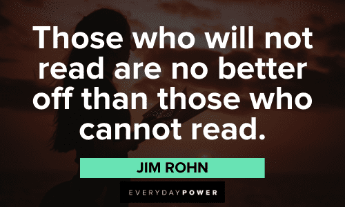 Jim Rohn Quotes about reading