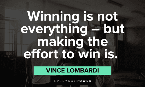 Vince Lombardi Quotes about effort