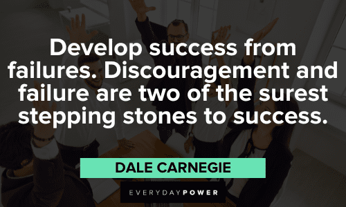 Dale Carnegie Quotes about failure