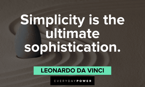 Leonardo Da Vinci Quotes about simplicity