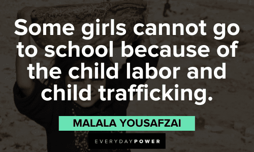 Malala Yousafzai Quotes about school
