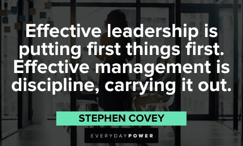 Stephen Covey Quotes about leadership