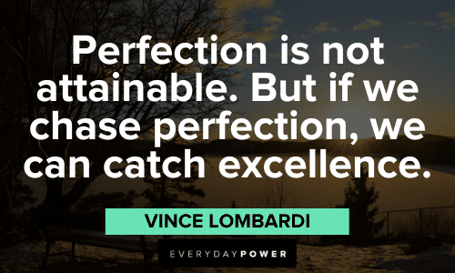 Vince Lombardi Quotes about perfection