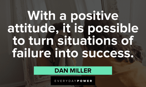 positive attitude will help your mood