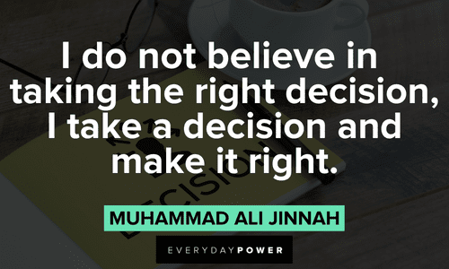 Positive Motivational Quotes about decisions