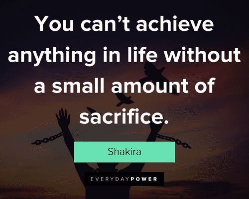 sacrifice quotes to achive success