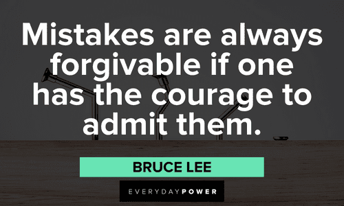 Bruce Lee Quotes about mistakes