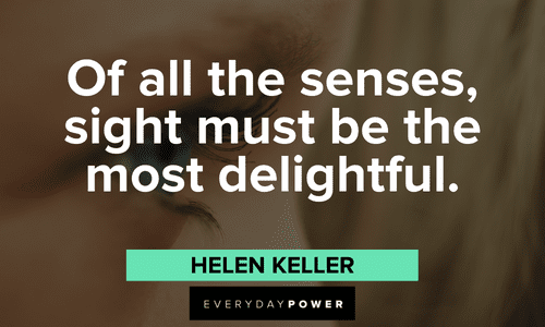Helen Keller quotes about sight