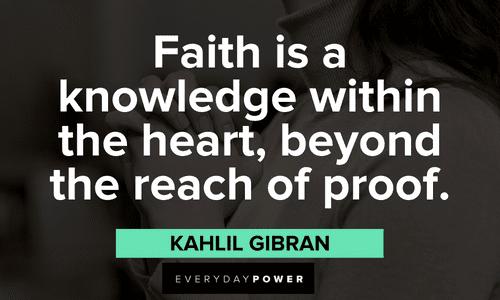Kahlil Gibran Quotes about faith