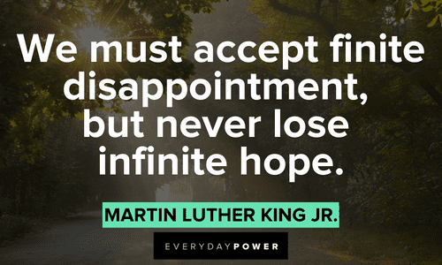 Quotes by Martin Luther King Jr. about hope