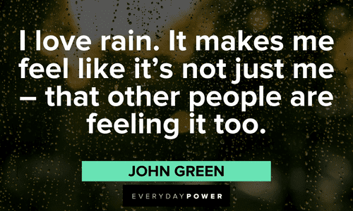 rain quotes about love