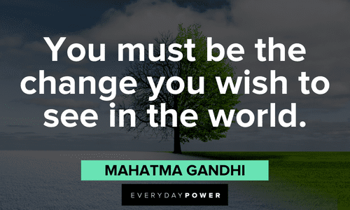Short motivational quotes about change by gandhi