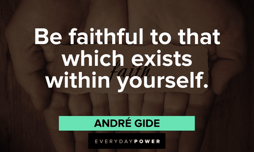 Short motivational quotes on being yourself by andre gide