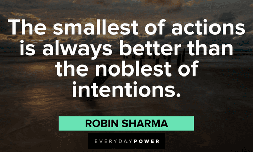 Robin Sharma Quotes about action