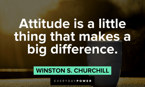 Winston Churchill Quotes about attitude