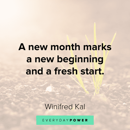 new month quotes on fresh starts