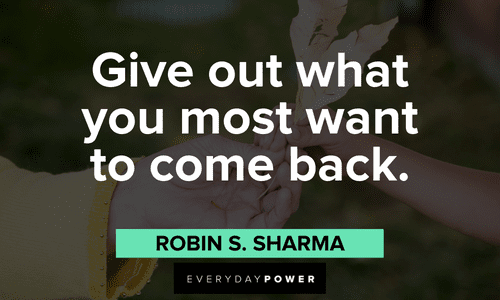 Robin Sharma Quotes about giving