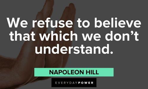Napoleon Hill Quotes about believing