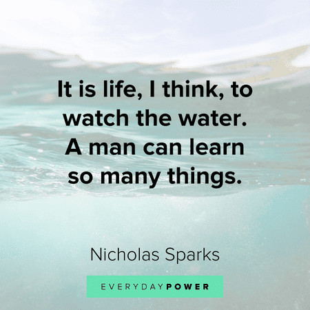Water quotes about life