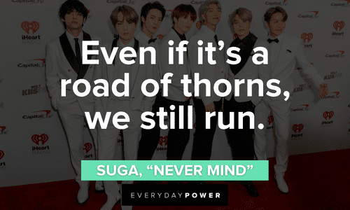 BTS quotes about the road to success