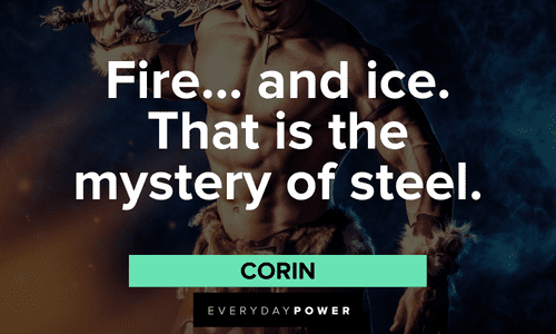 Conan the Barbarian quotes about fire and ice