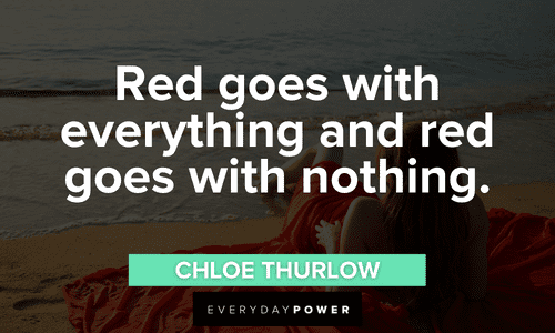 color Red Quotes about fashion