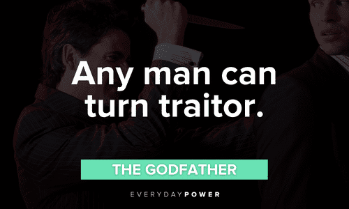 Godfather quotes about traitors