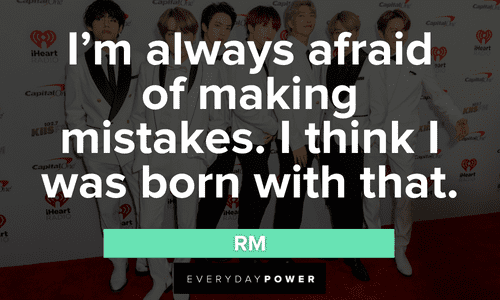 BTS quotes about making mistakes
