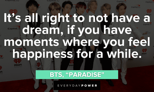 BTS quotes on happiness