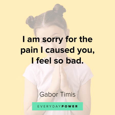 I’m sorry quotes about pain