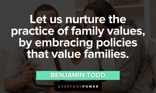 Family values quotes