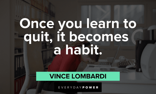 Sports Quotes about quitting