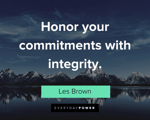 Integrity Quotes about commitments