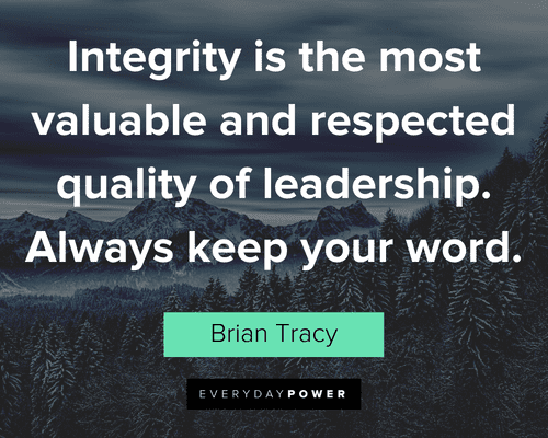 integrity Quotes on Leadership