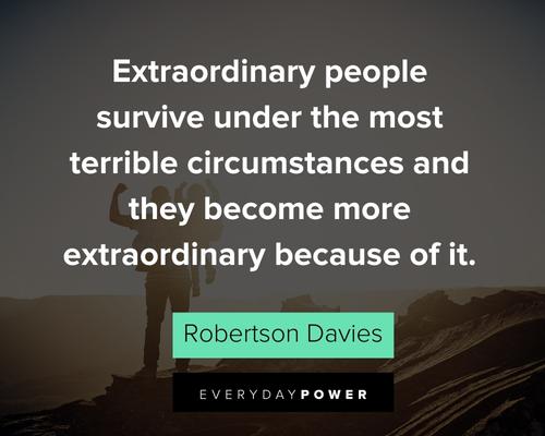 Intro Quotes From Alone About Extraordinary People