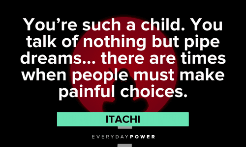 Itachi Quotes about dreams